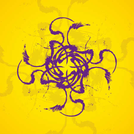 Abstract  swirl background, futuristic shapes illustration.のイラスト素材