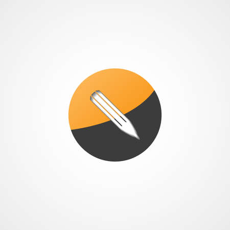 pencil vector web icon, on white backgroundのイラスト素材