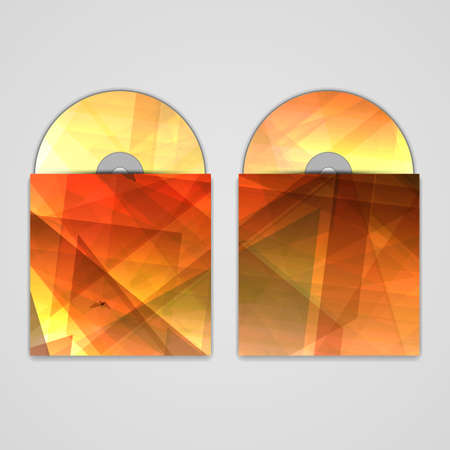 Vector cd cover  set for your design, abstract Illustration.のイラスト素材