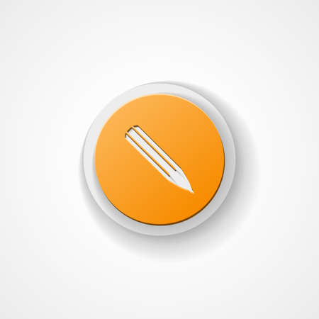 pencil vector web icon, on white backgroundのイラスト素材