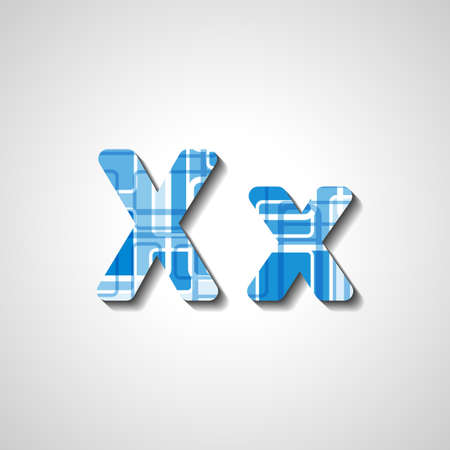 Colorful letter alphabet, abstract  illustrationのイラスト素材