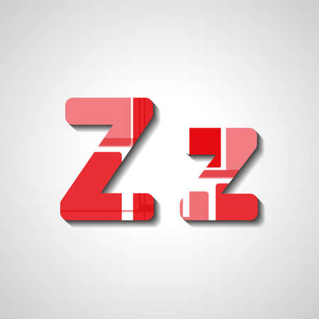 Colorful letter alphabet, abstract  illustrationのイラスト素材