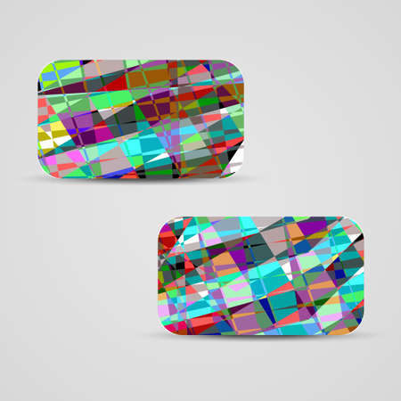 Vector business-card  set for your design, abstract Illustration.のイラスト素材