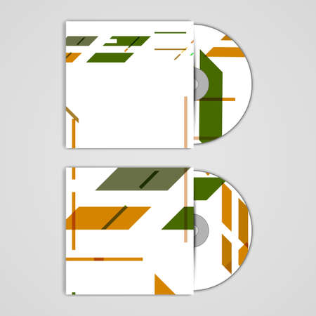 Vector cd cover  set for your design, abstract Illustration.のイラスト素材