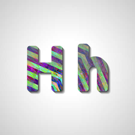 Colorful letter alphabet, abstract  illustrationのイラスト素材