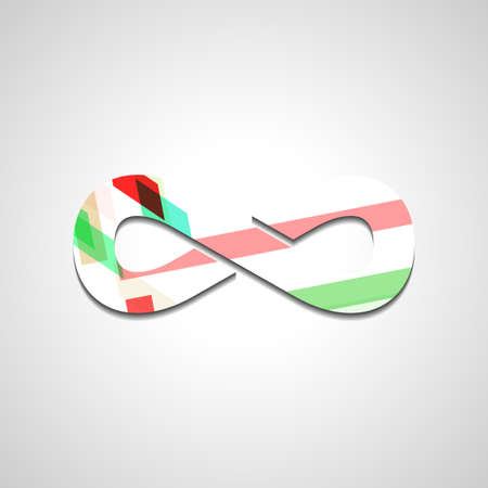 Abstract Infinity symbol, style illustrationのイラスト素材