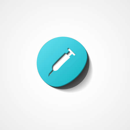 Syringe web iconのイラスト素材