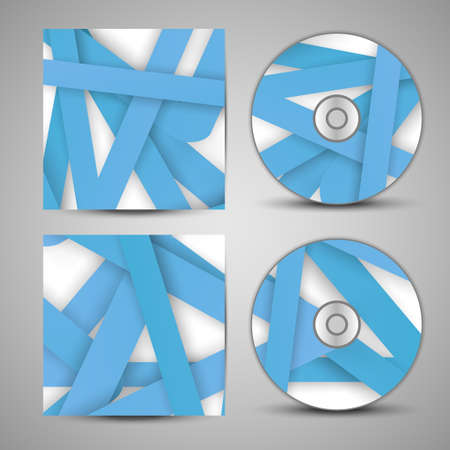 Vector cd cover  set for your designのイラスト素材