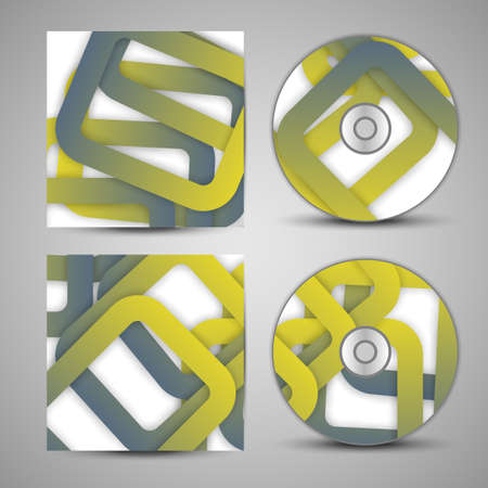 Vector cd cover  set for your designのイラスト素材