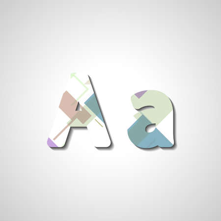 Colorful letter alphabetのイラスト素材