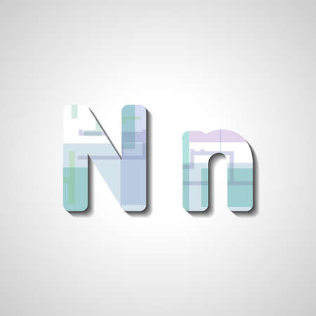 Colorful letter alphabetのイラスト素材