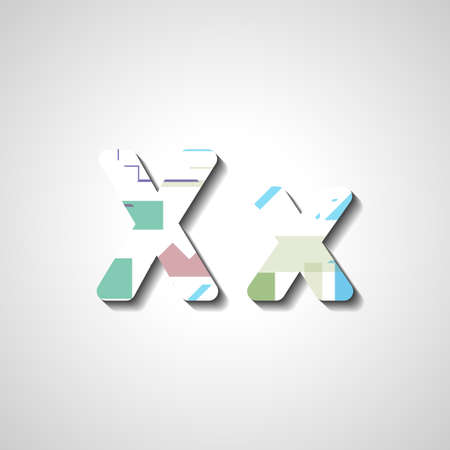 Colorful letter alphabetのイラスト素材