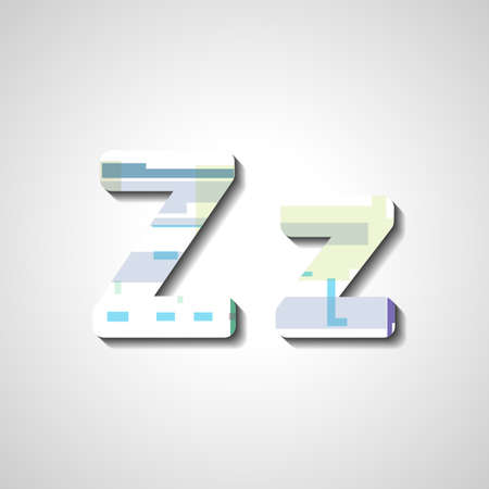 Colorful letter alphabetのイラスト素材