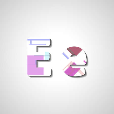 Colorful letter alphabetのイラスト素材