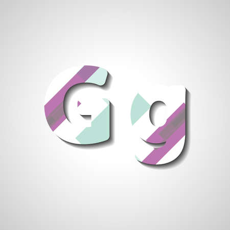 Colorful letter alphabetのイラスト素材