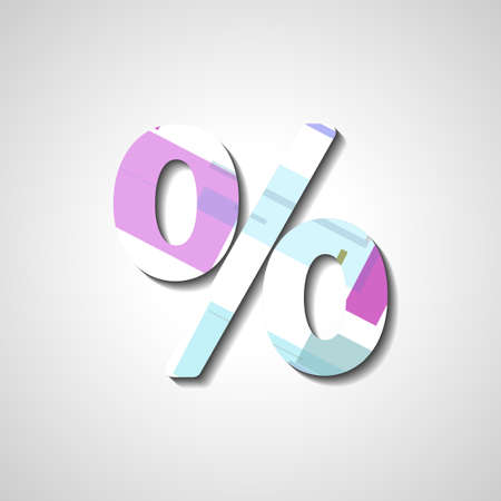 Abstract percentage symbolのイラスト素材