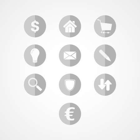 set business web iconのイラスト素材