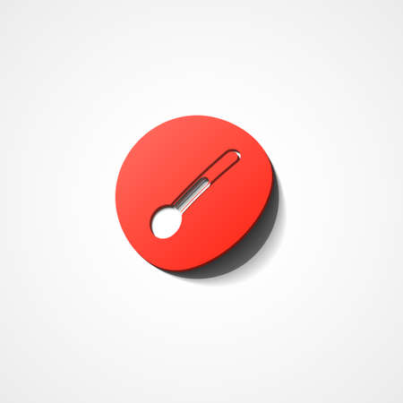 Thermometer web iconのイラスト素材
