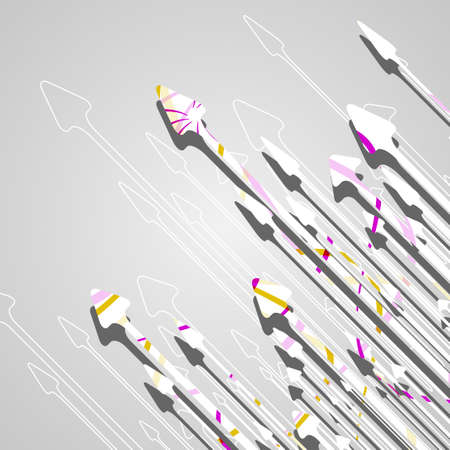 Arrow design background のイラスト素材
