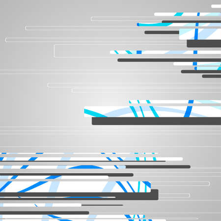 Abstract futuristic geometric shapesのイラスト素材