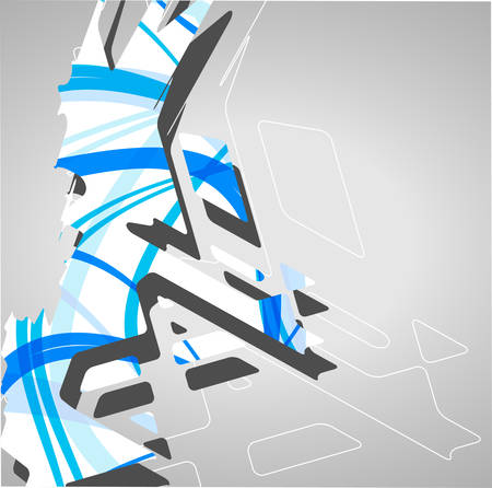 Futuristic background, geometric illustration のイラスト素材