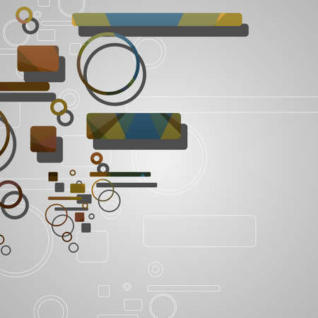 Colorful abstract circles backgroundのイラスト素材