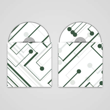 Vector cd cover  set for designのイラスト素材