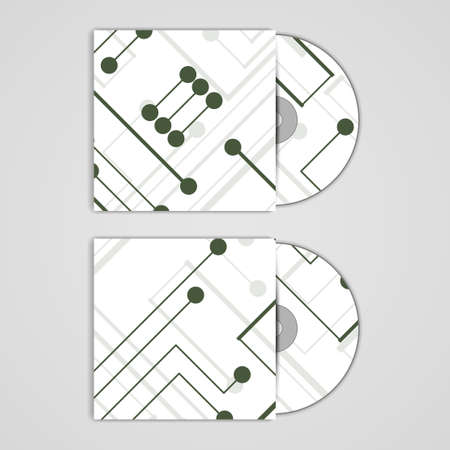 Vector cd cover  set for designのイラスト素材