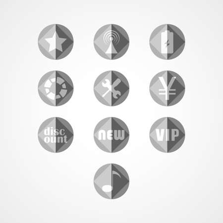 set concept web iconのイラスト素材