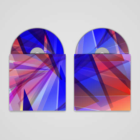 Vector cd cover  set for your designのイラスト素材