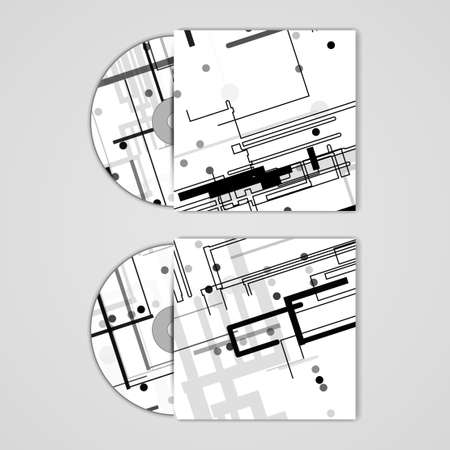 Vector cd cover  set for your designのイラスト素材