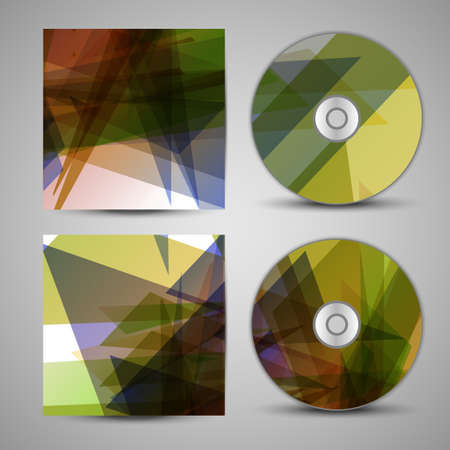 Vector cd cover  set for your designのイラスト素材