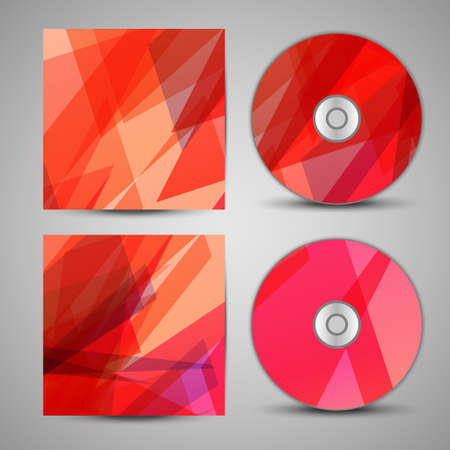 Vector cd cover  set for your designのイラスト素材