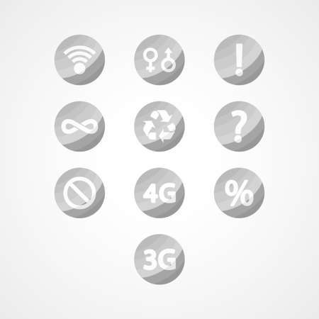 symbols set web iconのイラスト素材