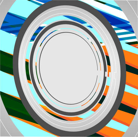Abstract technology circles backgroundのイラスト素材