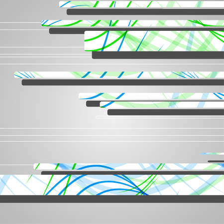 Abstract futuristic geometric shapesのイラスト素材