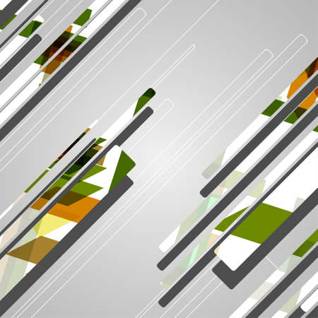 Abstract futuristic geometric shapesのイラスト素材