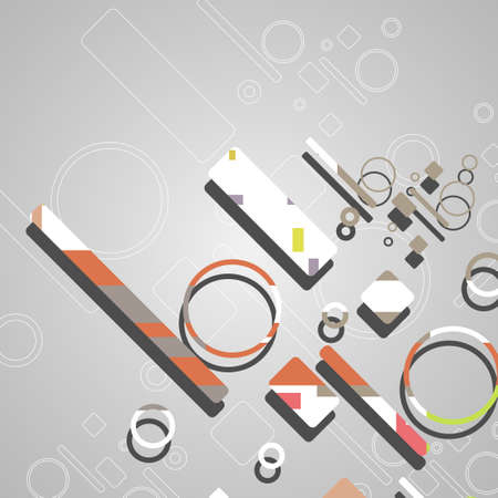 Colorful abstract circles backgroundのイラスト素材