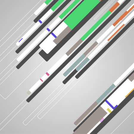 Abstract futuristic geometric shapesのイラスト素材