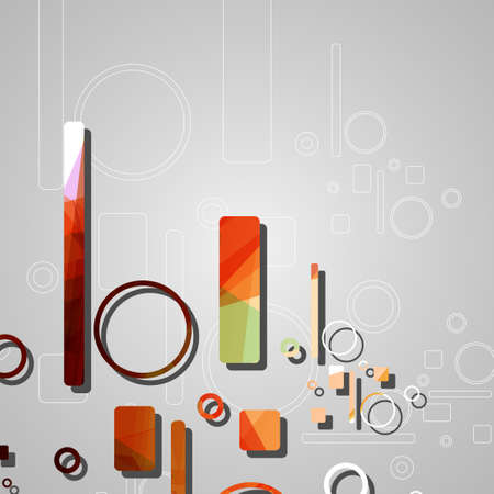 Colorful abstract circles backgroundのイラスト素材