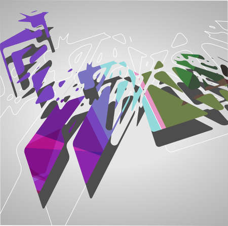 Futuristic background, geometric illustration.のイラスト素材