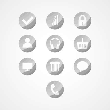 set concept web iconのイラスト素材