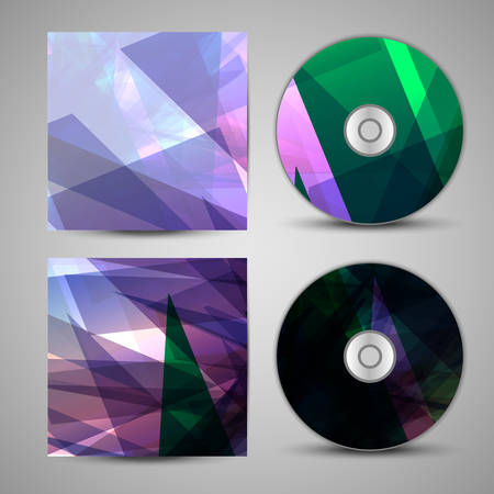 Vector cd cover  set for your designのイラスト素材