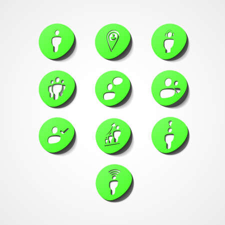 Social web iconのイラスト素材