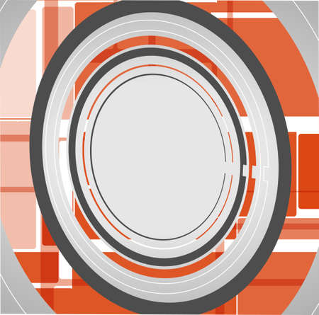 Abstract technology circles background, dynamic illustration.のイラスト素材