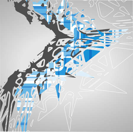 Futuristic background, geometric technology style illustration.のイラスト素材