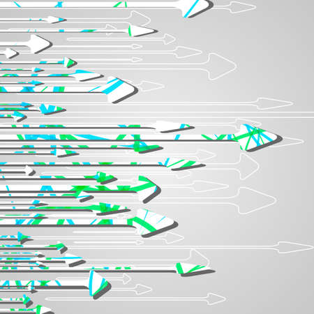 Arrow design background, dynamic illustration.のイラスト素材