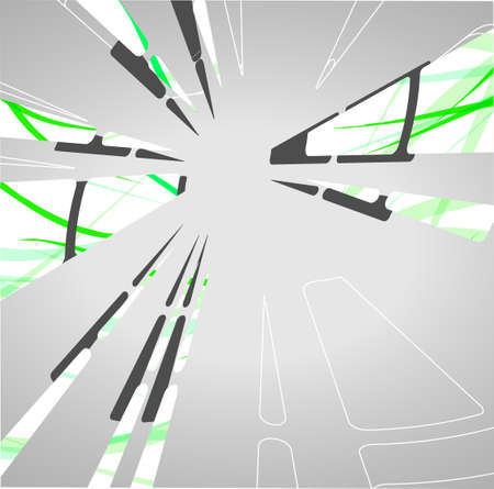 Abstract technology circles background, dynamic illustration.のイラスト素材