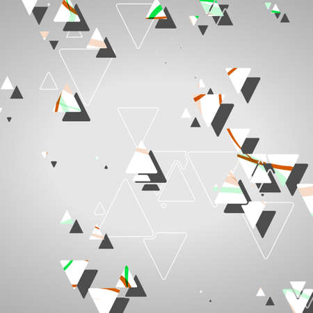 Abstract geometric shapes, dynamic illustration.のイラスト素材