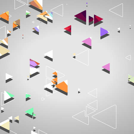 Abstract geometric shapes, dynamic illustration.のイラスト素材